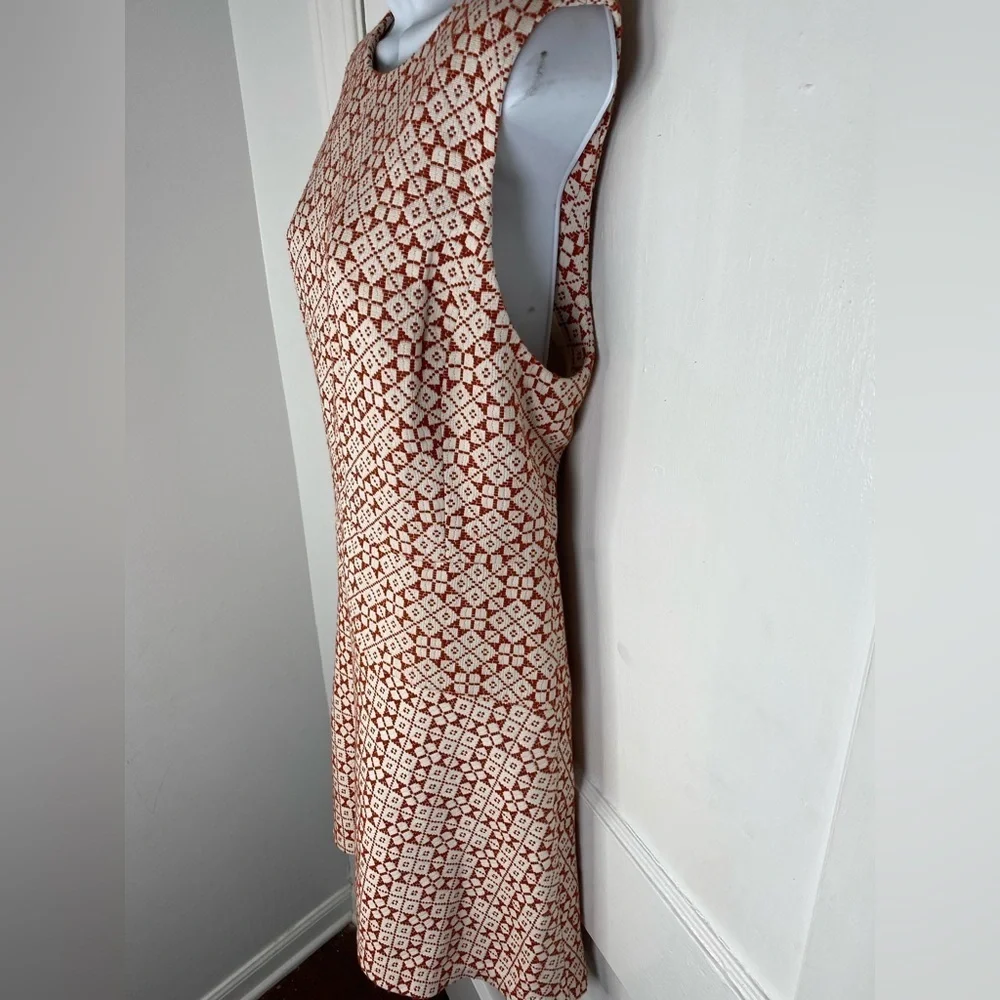 Tory Burch NWT Fit & Flare Red and White Patterned Dress